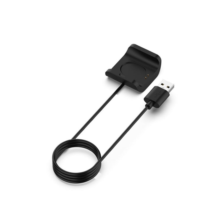 Plastik Amazfit Stratos 3 USB Ladestation - Sort#serie_1