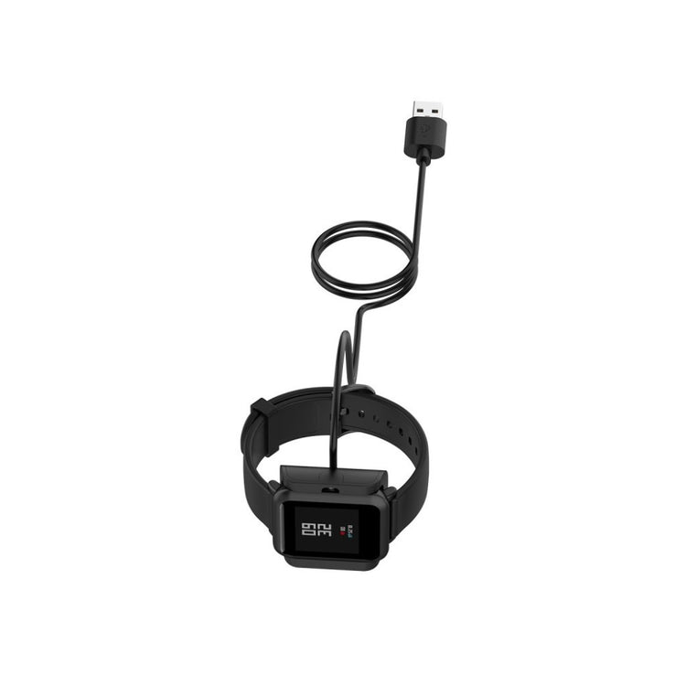 Plastik Amazfit Stratos 3 USB Ladestation - Sort#serie_1