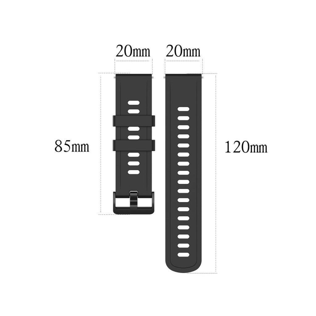 Meget fed Amazfit Neo Silikone Rem - Sort#serie_1