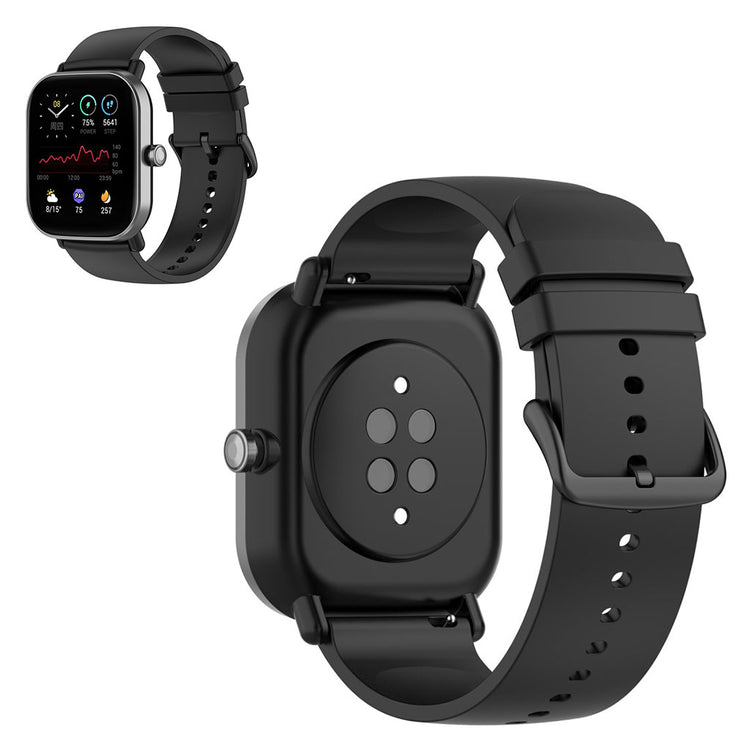 Alle tiders Universal Amazfit Silikone Rem - Sort#serie_5