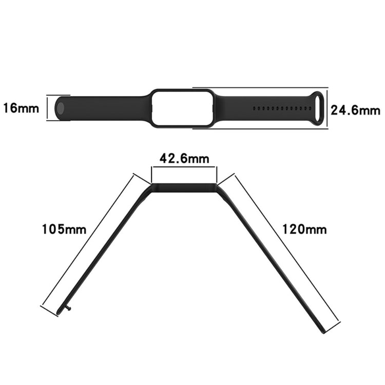 Vildt rart Amazfit Band 7 Plastik Rem - Lilla#serie_4