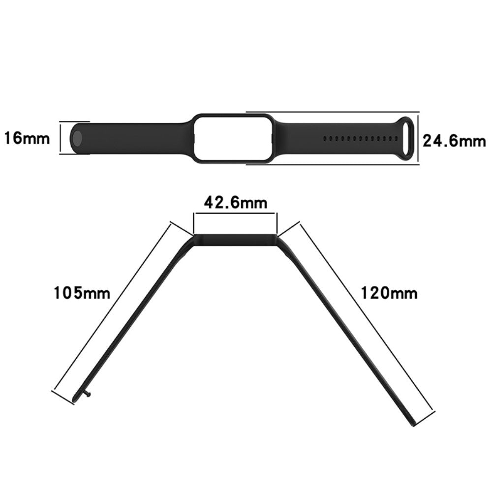 Vildt rart Amazfit Band 7 Plastik Rem - Hvid#serie_6