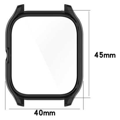 Rigtigt Flot Amazfit GTS 4 Cover med Skærmbeskytter i Plastik og Hærdet Glas - Gennemsigtig#serie_4