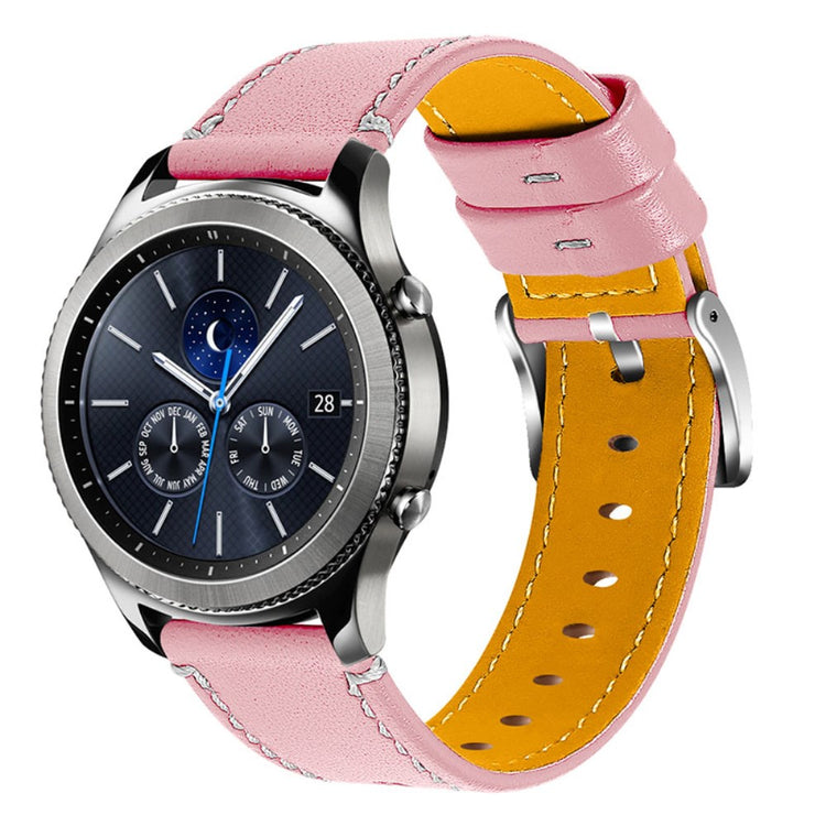 Rigtigt godt Fossil Gen 5 Carlyle HR Ægte læder Rem - Pink#serie_8