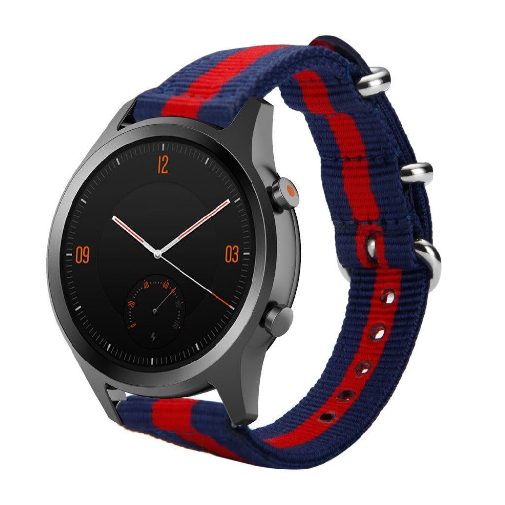 Mega cool Universal Ticwatch Nylon Rem - Blå#serie_9