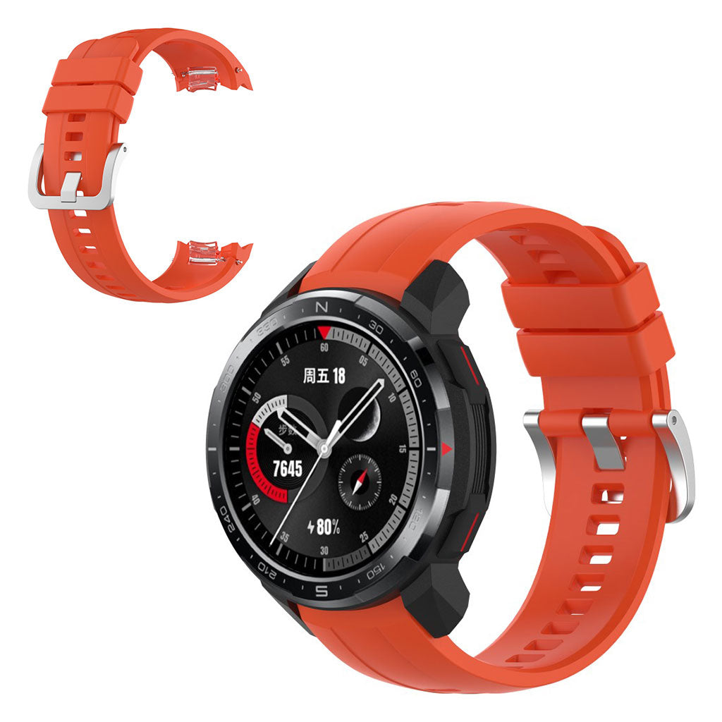 Holdbart Honor Watch GS Pro Silikone Rem - Orange#serie_2