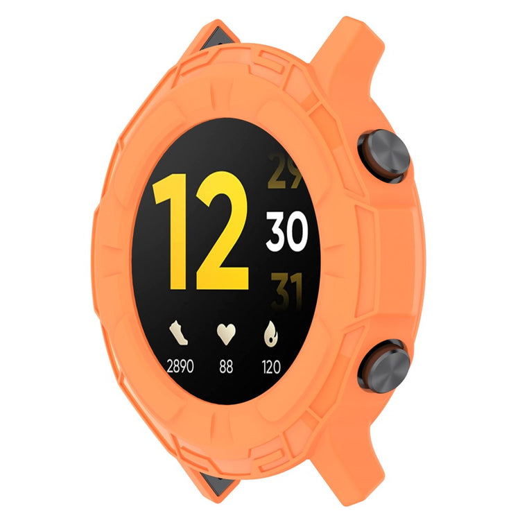 Realme Watch S Beskyttende Silikone Bumper  - Orange#serie_4