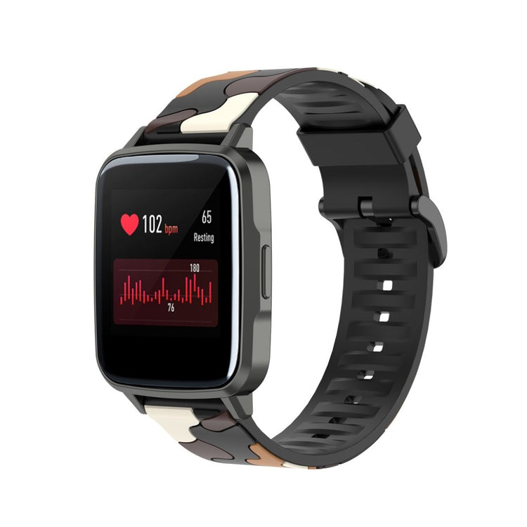 Vildt smuk Haylou SmartWatch LS01 Silikone Rem - Brun#serie_7